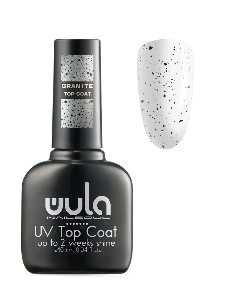 WULA NAILSOUL UV Топ для гель-лака с крапчатым эффектом Granite Top Coat, 10мл