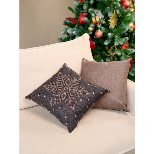 Подушка декоративная 45*45 см Fleola snowflake7