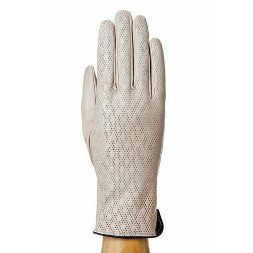 Перчатки Montego зимние, натуральная кожа, подкладка, размер 8, бежевый