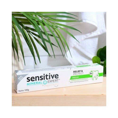 Зубная паста Sensitive Fresh, Минерал Эксперт от Пепсодент, 100 г, Др. Клин