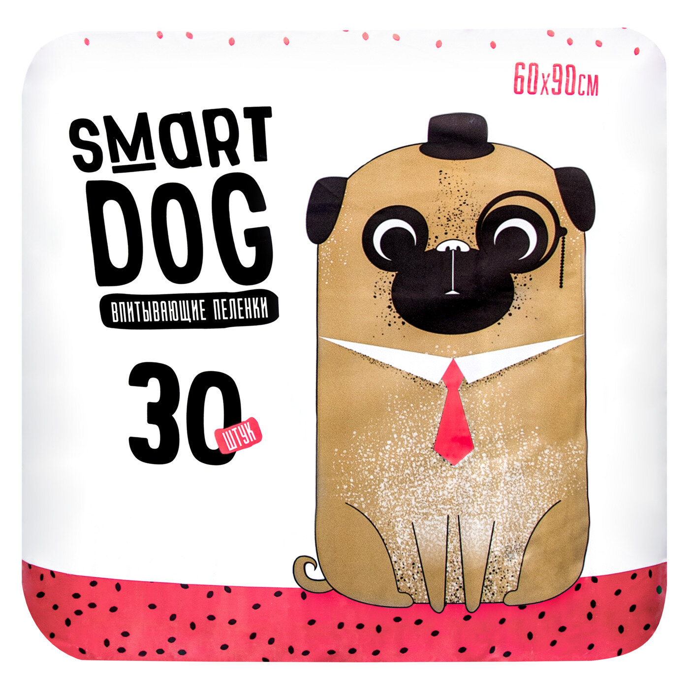 Пелёнки впитывающие Smart Dog для собак 60х90, 30 шт