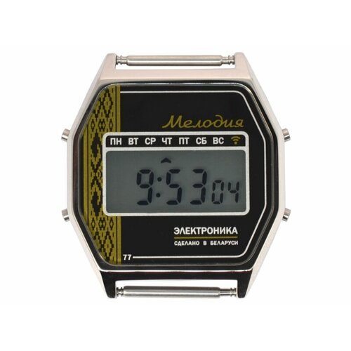 Наручные часы Электроника, серебряный, черный наручные часы электроника наручные часы электроника 77 1166 золотой