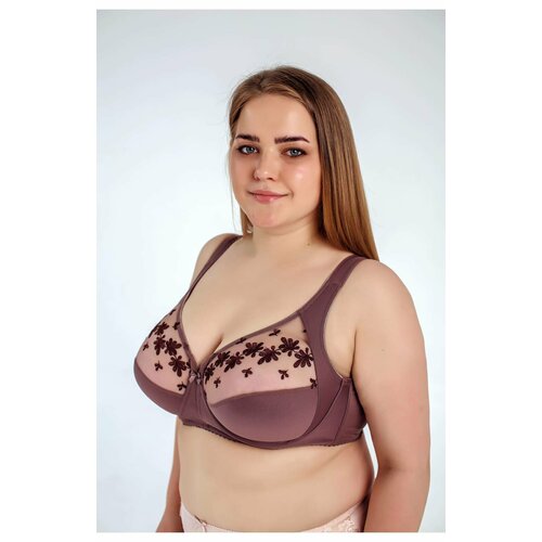 Бюстгальтер , чашка мягкая, размер 90J, коричневый