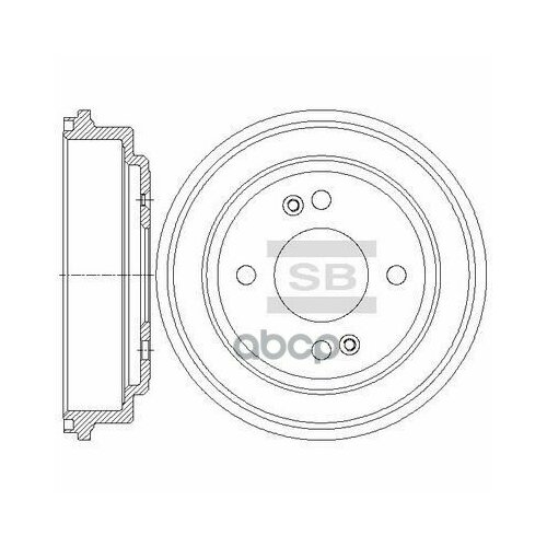 Барабан Тормозной Hyundai Getz Без Abs Sd1078 Sangsin brake арт. SD1078