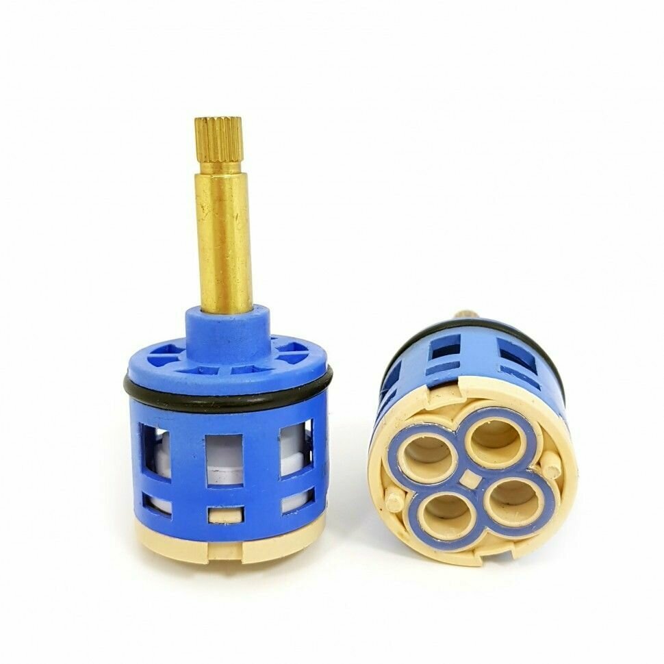 фото 4 D35 L48 Картридж переключения режимов для смесителя для душевой кабины, 4 положения, диаметр корпуса 35 мм, шток шлицы, длина штока 48 мм