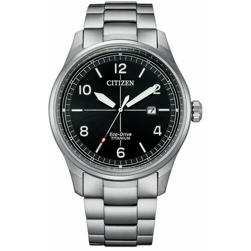 Наручные часы CITIZEN Eco-Drive BM7570-80E, черный, серебряный