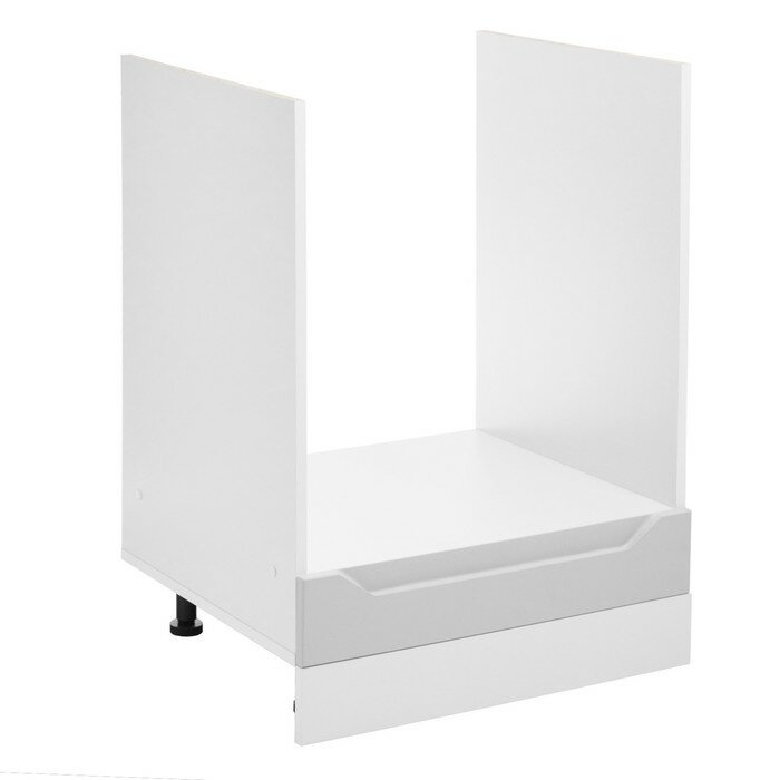 фото Шкаф напольный ШНД 600 под духовой шкаф Хельга, 600х600х850, Белый/Серый дым 9772081