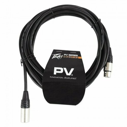 микрофонный кабель peavey pv 25 low z mic cable 7 6 м Микрофонный кабель PEAVEY PV LOW Z MIC CABLE 20, 00576230, черный, 6.1 метра, xlr 3pin