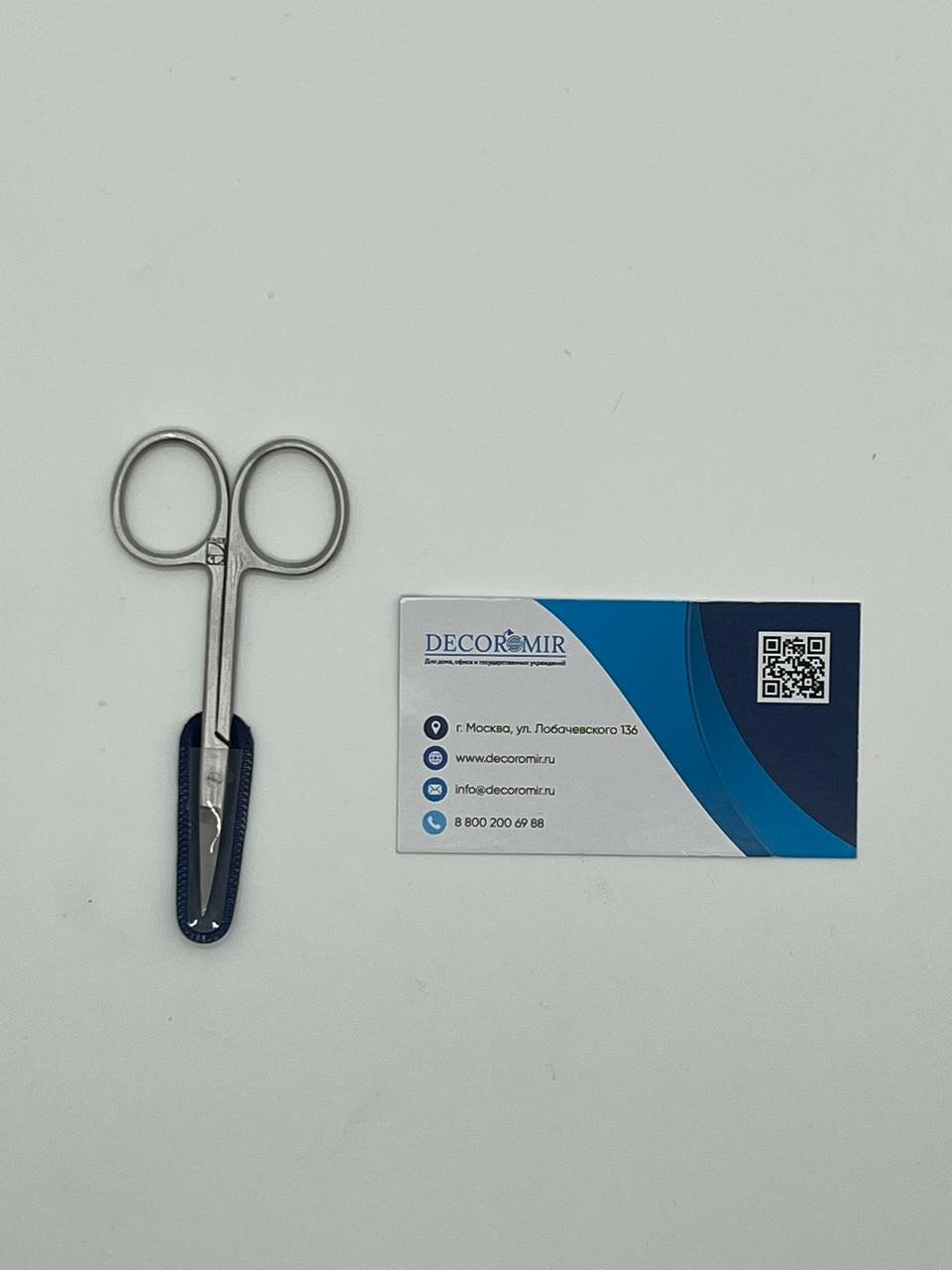 фото ВЗ-Н-21 DECOROMIR Ножницы вертикально - изогнутые, остроконечные, 90 мм