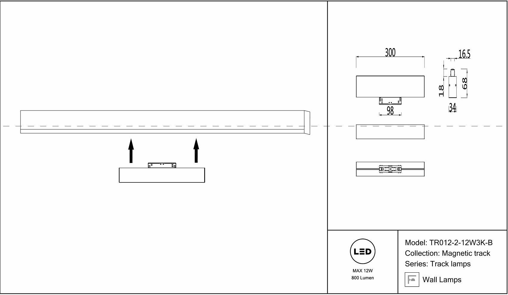 Трековый светильник Maytoni BASIS TR012-2-12W3K-W - фото №14