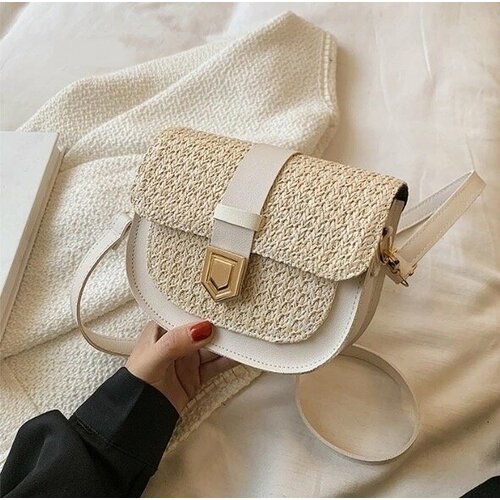 Сумка кросс-боди , белый, бежевый