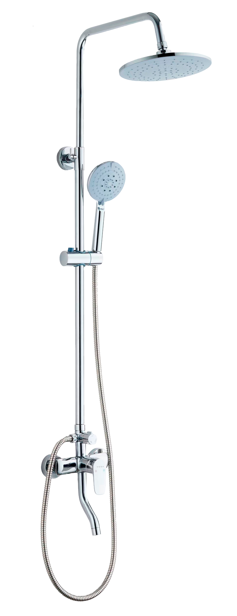 фото Душевая система со смесителем для ванны с изливом