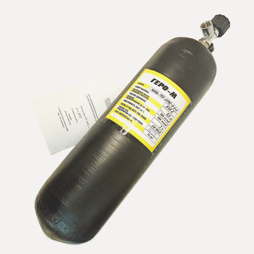 Изображение товара Баллон высокого давления Геро-М 7л с манометром для пневматических винтовок с предварительной накачкой pcp (без газа, без наполнения)