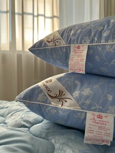 Фото Подушка Лебяжий пух 50х70 , подушка для сна Nordic