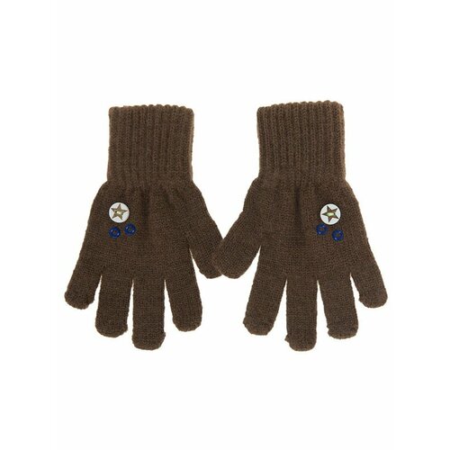 фото Перчатки mialt, размер 2-3 лет, коричневый