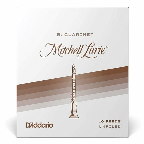 RML10BCL450 Mitchell Lurie Premium Трости для кларнета Bb, размер 4.5, 10шт, Rico rico grand concert bb clarinet thick blank 3 5x10 rgt10bcl350 трости для кларнета bb 3 5 10шт