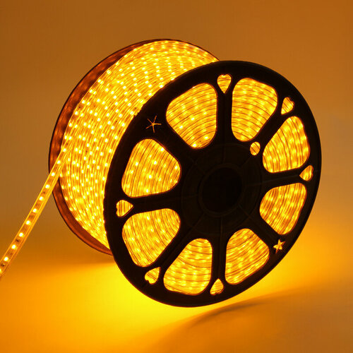 Neon-Night LED лента 220 В, 13х8 мм, IP67, SMD 5050, 60 LED/m, цвет свечения желтый, 100м