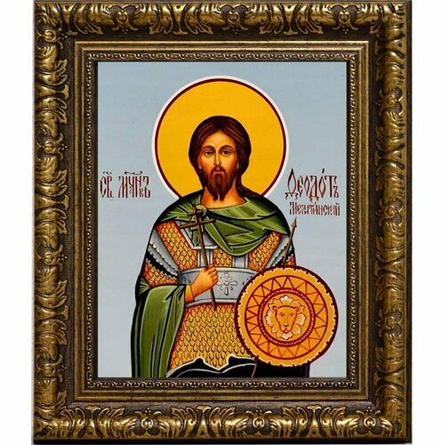 богдан феодот римский мученик икона на холсте Богдан (Феодот) Мелитинский мученик. Икона на холсте.