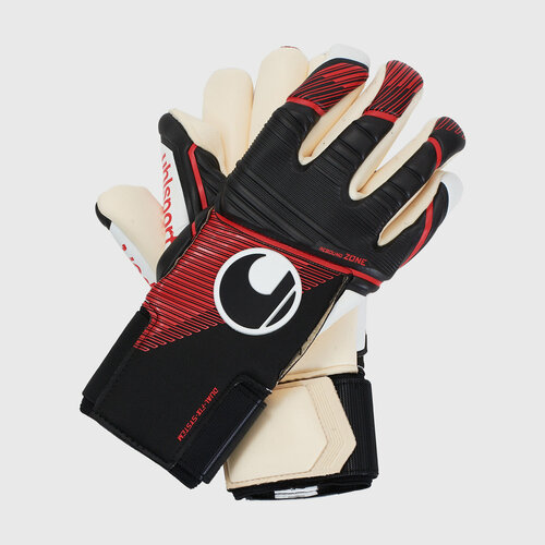 Вратарские перчатки Uhlsport Перчатки вратарские UHLSport Powerline Absolutgrip finger surround 101130601, черный, белый