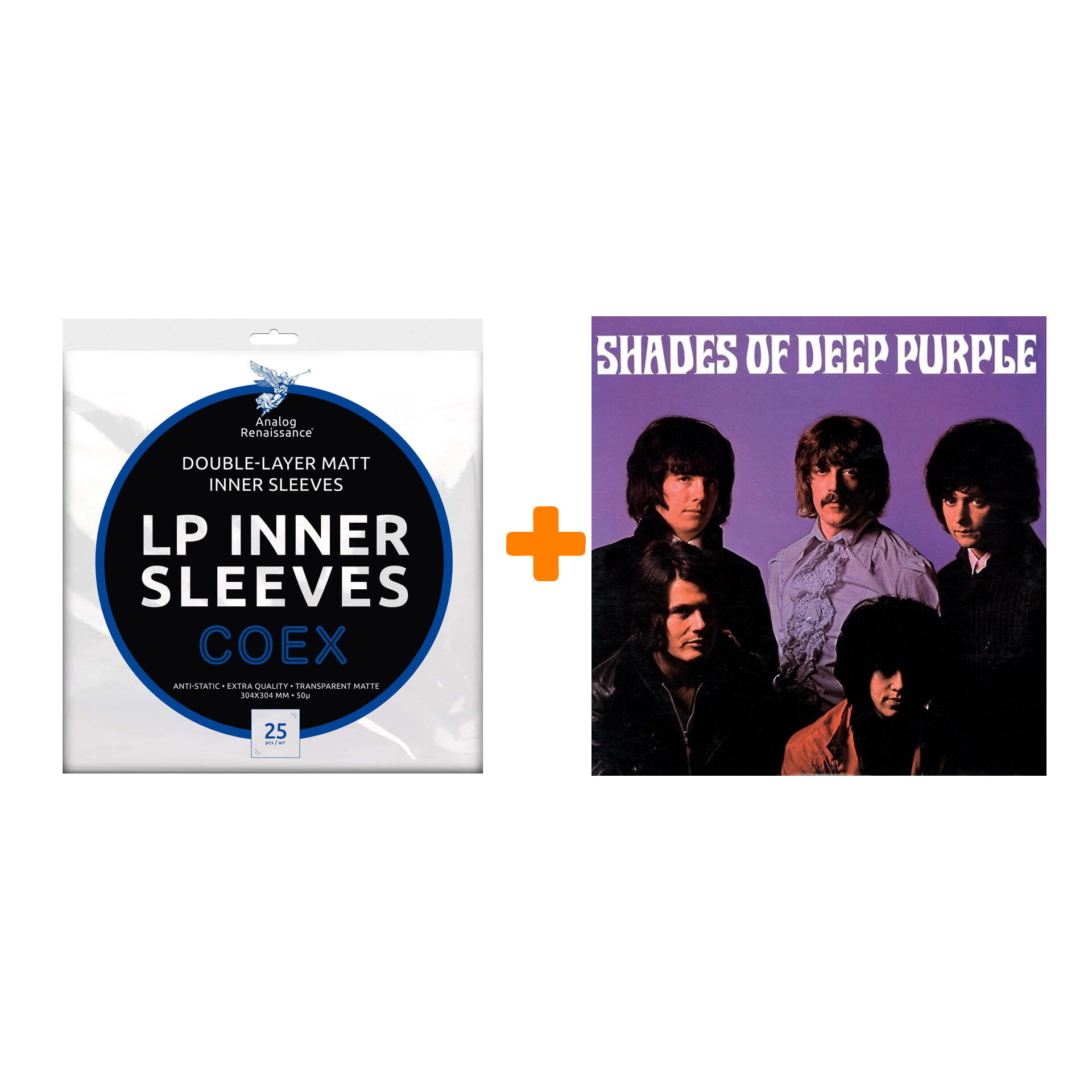 DEEP PURPLE Shades Of Deep Purple LP + Конверты внутренние COEX для грампластинок 12" 25шт Набор