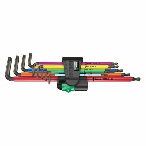 Набор ключей WERA WE-024480 967/9 SXL/SPKXL TORX® XL Multicolour 1 Набор Г-образных ключей, 9 пр. - фотография № 2