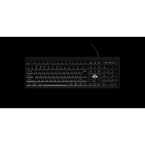 Клавиатура бештау проводная КЛ104РУ 104 клавиши USB 12м Цвет русскойлатинской раскладки БелыйБелый минпромторг МПТ 219700₽