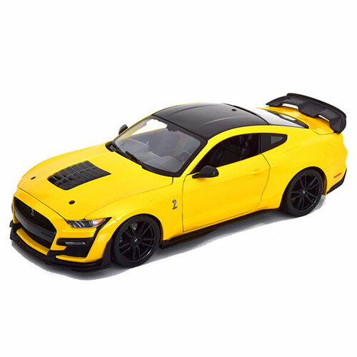 Модель автомобиля Mustang Shelby GT500 (2020) 1:18 Maisto Yellow maisto 1 24 mustang shelby gt500 20