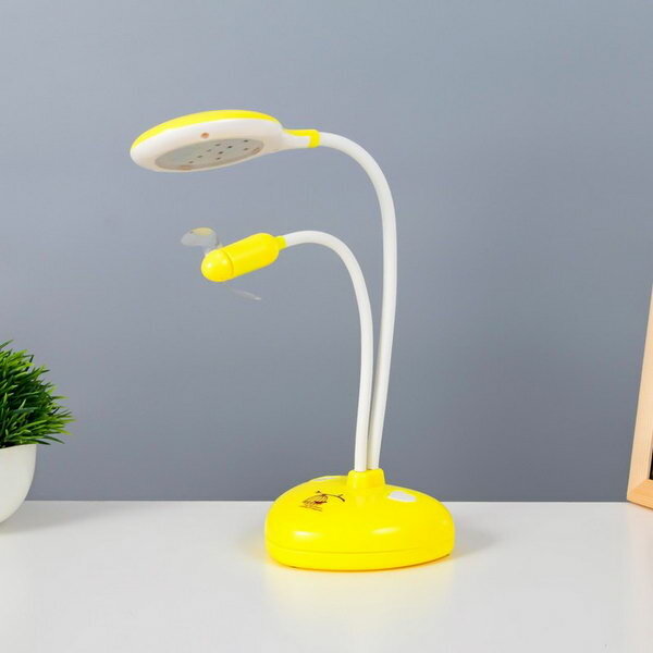 Настольная лампа "Сентра" LED 4Вт USB АКБ желтый 10х11.5х40.5 см