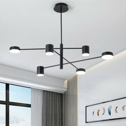 Светильник потолочный люстра DZN-1-6-119 черный D1050/H300/6/LED/36W/4000-4500K