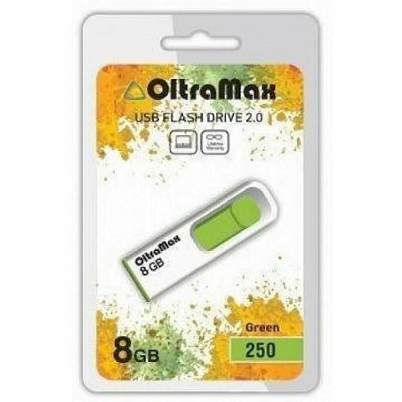 USB флэш-накопитель OLTRAMAX OM-8GB-250 8 Гб, зеленый
