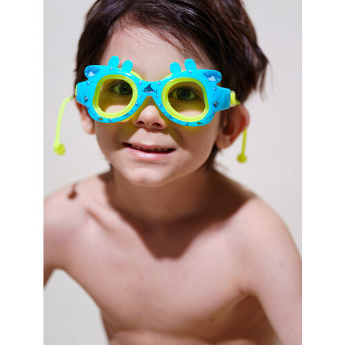 фото Очки для плавания для мальчика playtoday, размер 14,5*6 см, голубой