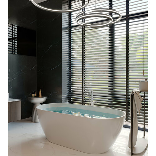 Ванна из литьевого мрамора отдельностоящая Матовая Ediss Арина 170 x 80 х 610 см 93500₽