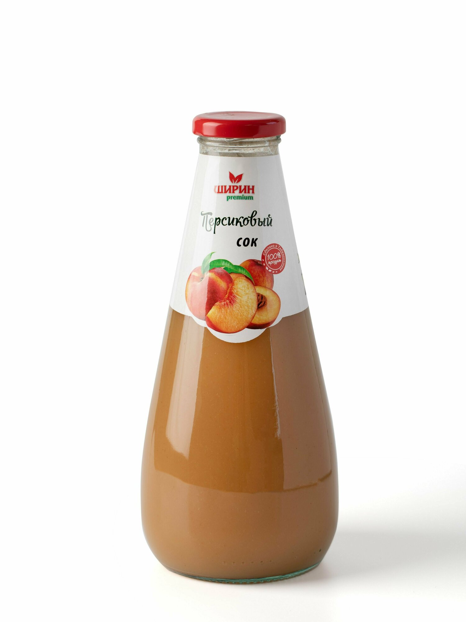 Сок персиковый с мякотью "Ширин", 0,75л. 1 бут. - фотография № 2