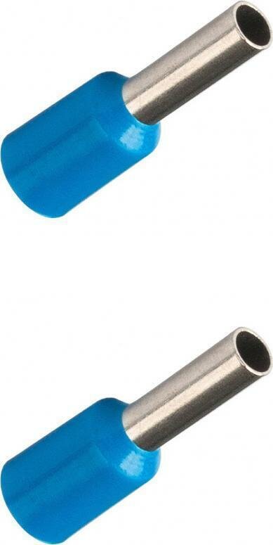 фото Наконечник-гильза КВТ НШВИ 2.5 мм2 медный луженый (100 шт.) (комплект из 5 уп.)