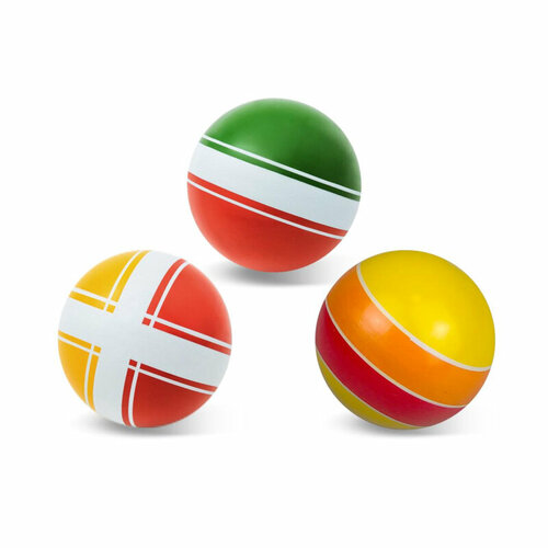 Мяч 200мм серия Классика из резины, ручное окраш. 44150