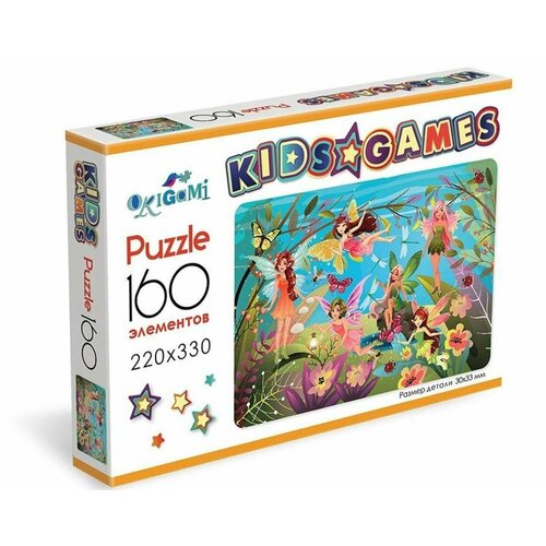 Пазл Оригами 160 элементов, Феи, размер 220х330 мм (7860) пазл kids games феи 160 элементов