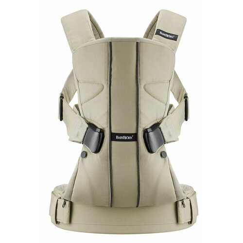 Рюкзак-кенгуру BabyBjorn Baby Carrier. One Cotton mix, цвет: светло-бежевый