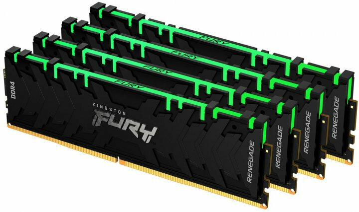 Оперативная память KINGSTON DDR4 64Gb (4x16Gb) 3600 MHz pc-28800 FURY Renegade RGB (KF436C16RB1AK4/64)