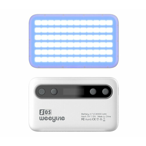 Осветитель Viltrox Weeylite S05 светодиодный 5 Вт RGB белый 2990₽