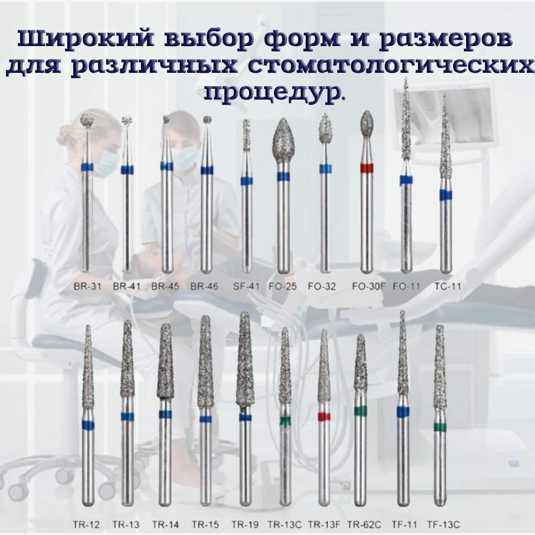 Стоматологические алмазные боры TR-14