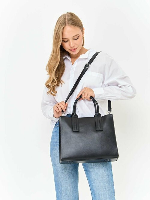 Сумка тоут ALLEANZABAGS 8A155, черный