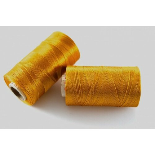Нитки Doli для кистей и вышивки, цвет 0168 горчичный, 100% вискоза, 500м, 1шт
