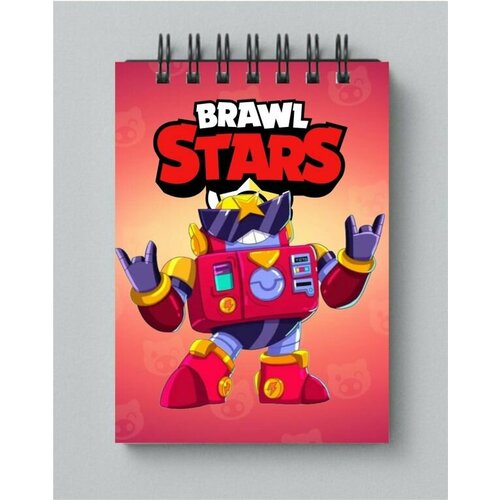 Блокнот Бравл старс, Brawl stars №148 с Вольтом, А5 блокнот бравл старс brawl stars 69 с барли а5