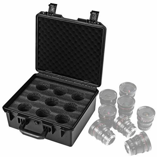 Кейс Meike Min 9-lens 9-lens case 68pcs trial lens case optical trial lens set metal rim leather case