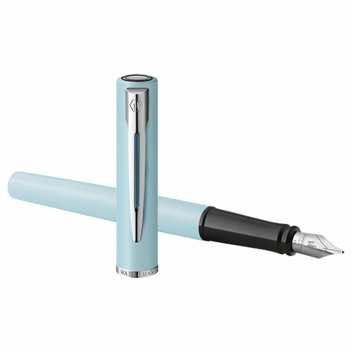 перьевая ручка jinhao x450 lightning blue 0 5mm подарочная упаковка Ручка перьевая Waterman Allure Pastel Blue синяя, 0,8мм, подарочная упаковка