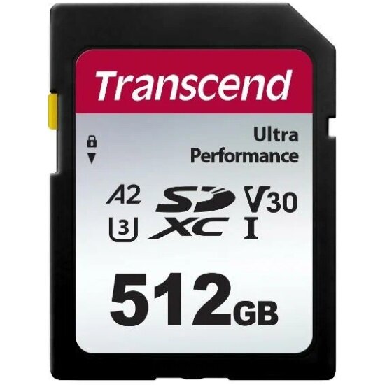 Карта памяти SDXC 512GB Transcend 340S, UHS-I Class U3 V30 A2 - фото №1