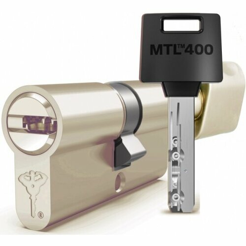 Цилиндр MUL-T-LOCK MTL-400 с перекодировкой (4+1+1)кл. 95 ТФ (40Тх55мм), латунь, ключ-вертушка, флажок