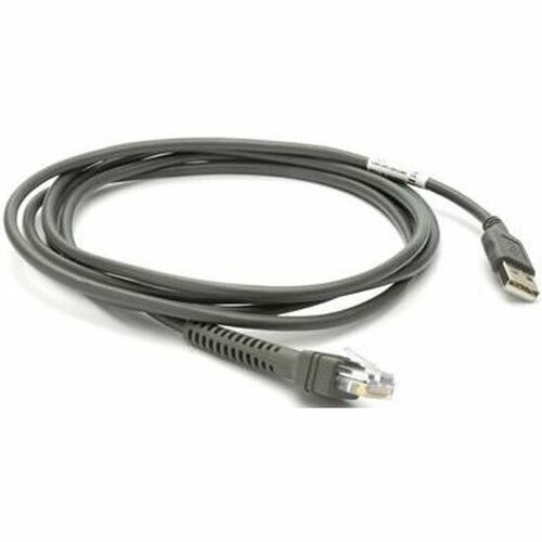 Интерфейсный кабель ZEBRA CBA-U21-S07ZBR CABLE - SHIELDED USB: SERIES A CONNECTOR, 7FT. (2.1M), STRAIGHT