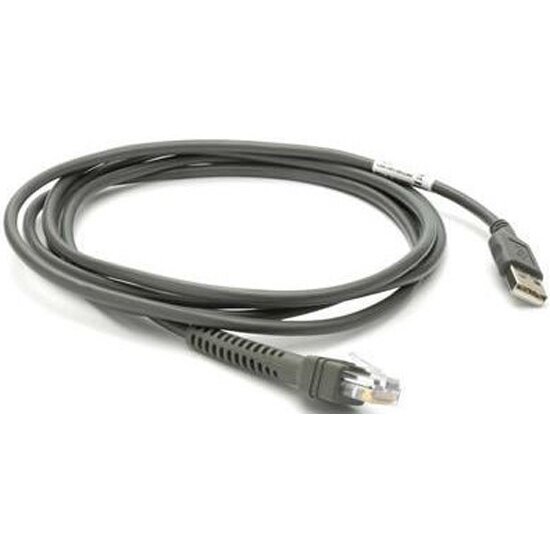 Интерфейсный кабель ZEBRA CBA-U21-S07ZBR CABLE - SHIELDED USB: SERIES A CONNECTOR 7FT. (2.1M) STRAIGHT