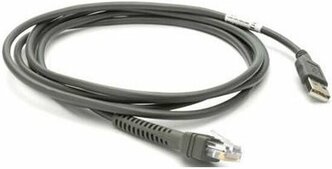 Интерфейсный кабель Zebra CBA-U21-S07ZBR CABLE - SHIELDED USB: SERIES A CONNECTOR, 7FT. (2.1M), STRAIGHT